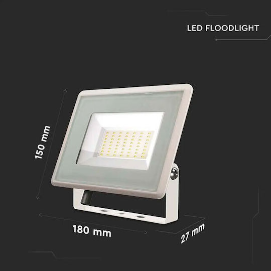 V-TAC Waterproof LED Floodlight 50W Warm White 3000K IP65