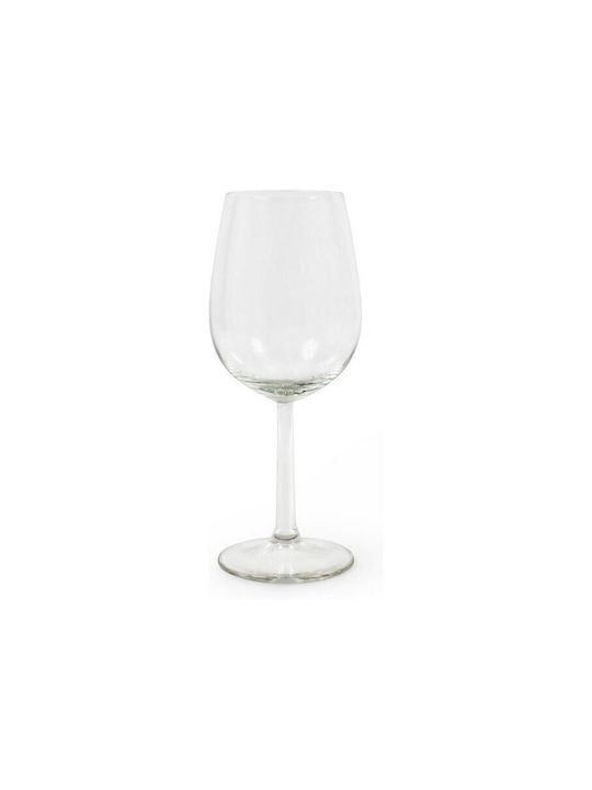 BigBuy Set of Glasses for Red Wine made of Glass Stemmed 6pcs