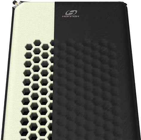 Hannah Leisure 5.0 Gonflabil Single Substrat Camping 183x51cm Grosime 5cm în culoarea Negru