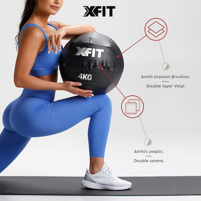 X-FIT Cross Ball Professional 03-003-669 Wall Ball 6kg Black