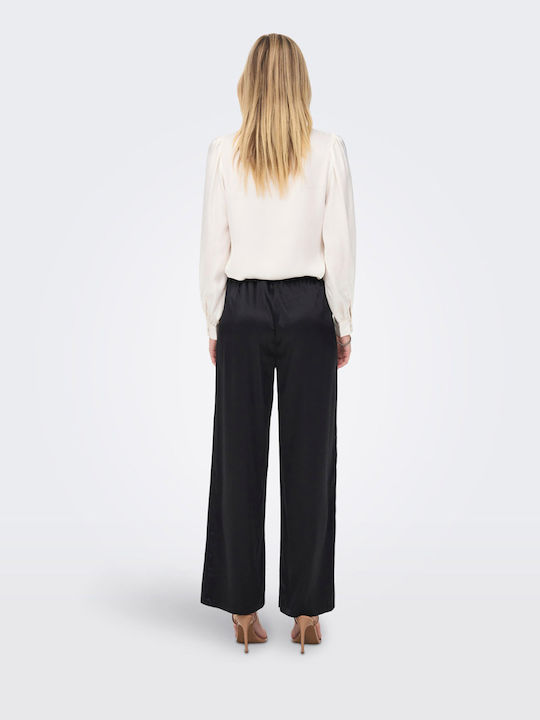 Damen Stoff Hose Schwarz
