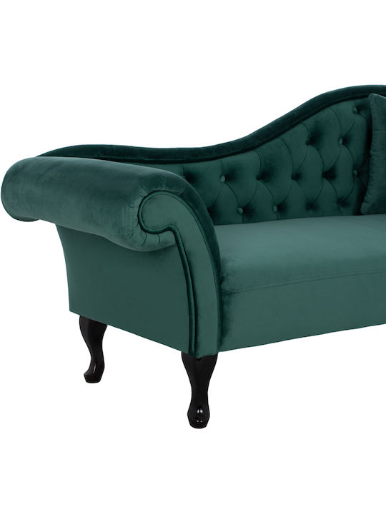 Niovi Винтидж Релакс стол Кадифе Cypress Green Д187xШ61xВ82cm