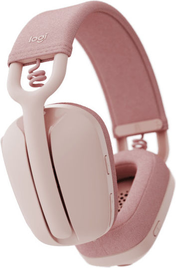 Logitech Zone Vibe 100 Wireless On Ear Multimedia Headphone with Microphone Bluetooth Pink
