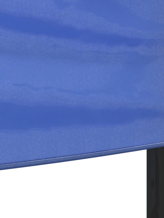 vidaXL Πτυσσόμενο Κιόσκι Κήπου Μπλε 3x3m