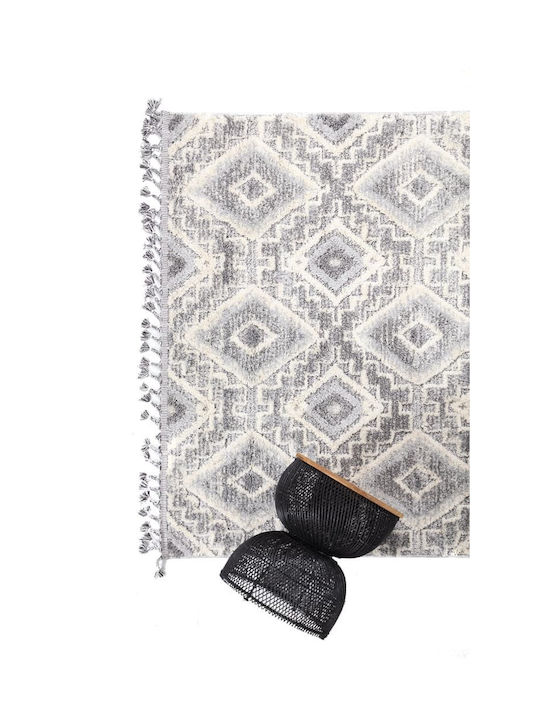 Royal Carpet La Casa 7810A Rug Rectangular with Fringes D. Grey / L. Grey