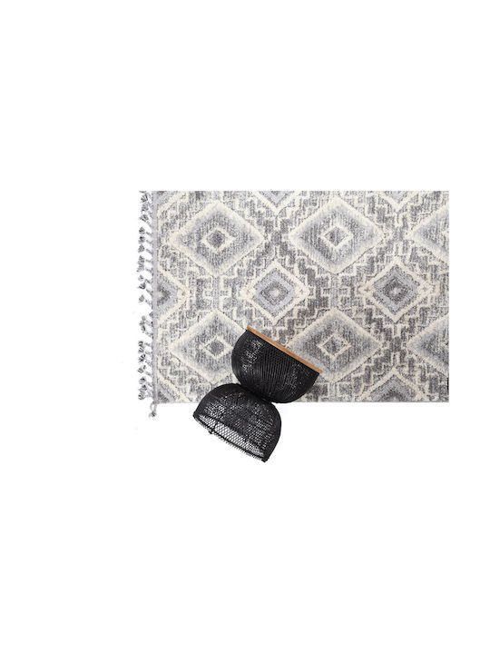 Royal Carpet La Casa 7810A Rug Rectangular with Fringes D. Grey / L. Grey