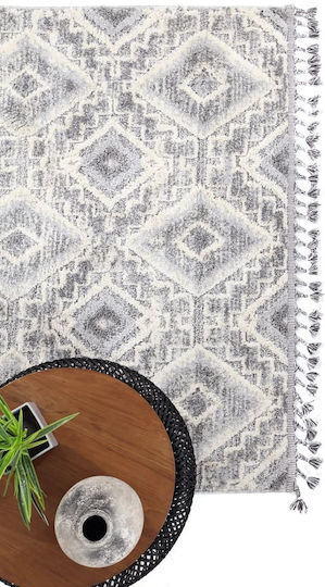 Royal Carpet La Casa 7810A Teppich Rechteckig Synthetisch,Polyester/Cotton/Leather mit Fransen D. Grey / L. Grey