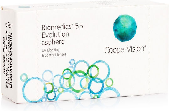 Cooper Vision Biomedics 55 Evolution 6 Μηνιαίοι Φακοί Επαφής Υδρογέλης