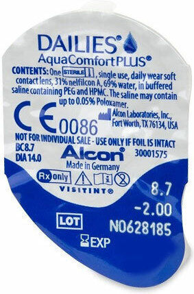 Dailies Aquacomfort Plus 90 Daily Contact Lenses Hydrogel