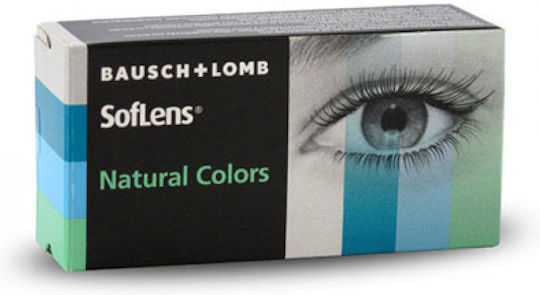 Bausch & Lomb Soflens Natural Colors 2 Monthly Coloured Without Diopters Hydrogel Contact Lenses Dark Hazel