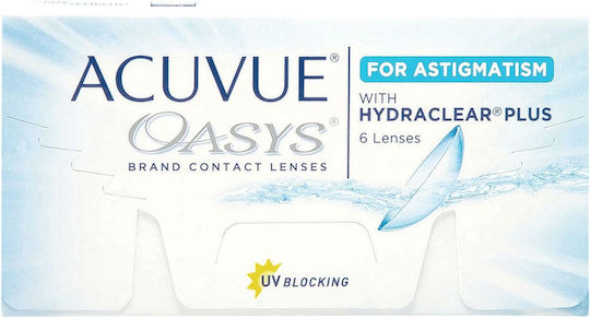 Acuvue Oasys for Astigmatism 6 2 Week Astigmatic Contact Lenses Silicone Hydrogel with UV Protection