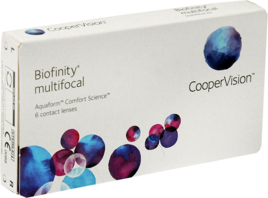 Cooper Vision Biofinity Multifocal 6 Μηνιαίοι Πολυεστιακοί Φακοί Επαφής Σιλικόνης Υδρογέλης