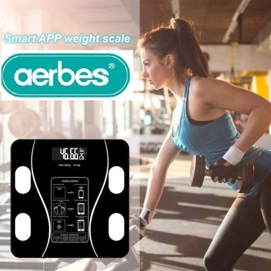 Aerbes AB-J178 Digital Bathroom Scale Black