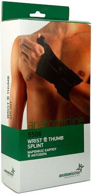 Anatomic Line 5506 Wrist Splint with Thumb Left Side Black