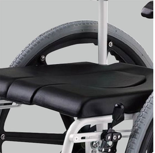 Meyra McWet Αναπηρικό Αμαξίδιο Μπάνιου Mobile Shower Chair & Commode 43cm Μαύρο