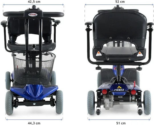SuperOrtho Αναπηρικό Αμαξίδιο Scooter Κόκκινο