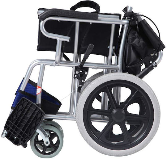 SuperOrtho Transporter Αναπηρικό Αμαξίδιο Πτυσσόμενο Ελαφρού Τύπου με Αναδιπλούμενη Πλάτη 45cm SUPER_GR722 Πράσινο