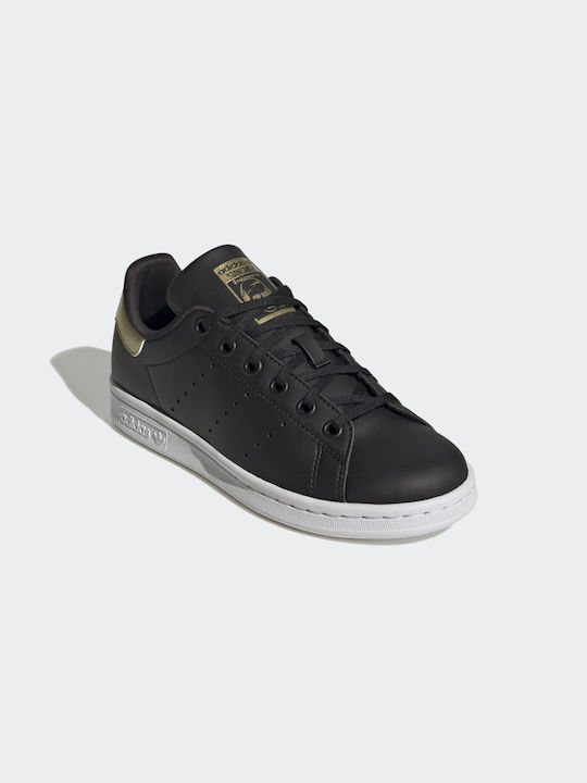 Adidas Παιδικά Sneakers Stan Smith Core Black / Cloud White / Gold Metallic