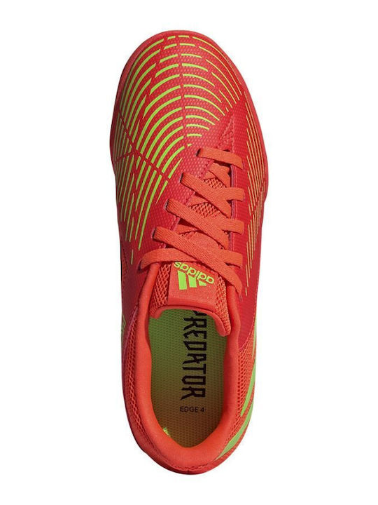 Predator Edge 4 Turf Kids Soccer Cleats Red