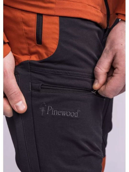 Pinewood Finnveden Hybrid TRS Jagdhose Wasserdicht Anthrazit/Terrakotta in Rot Farbe