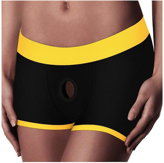 Lovetoy Ingen Horny Strap On Shorts Бельо в Черен цвят
