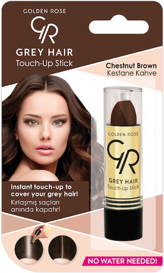 Golden Rose Gray Hair Touch Up Stick Temporäre Haarfärbung als Stick kein Ammoniak 07 Chestnut Brown 5.2gr