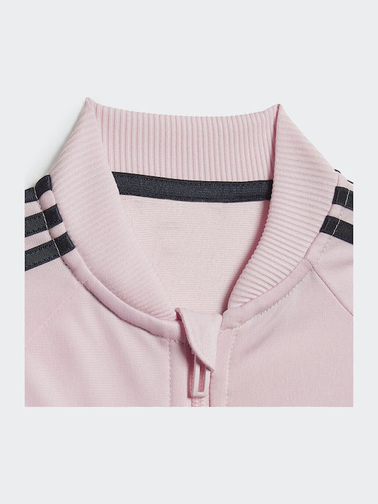 Παιδικό Σετ Φόρμας Ροζ 2τμχ 3-Stripes Tricot