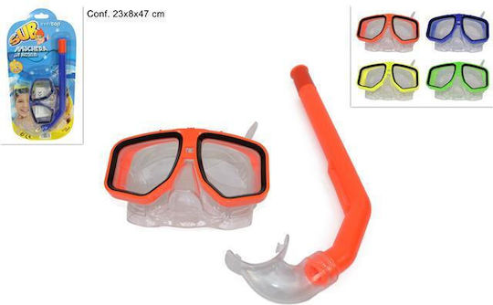 Due esse Orange Diving Mask with Snorkel