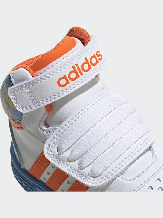 Mickey Kids Sneakers High with Scratch Cloud White / Impact Orange / Pulse Blue
