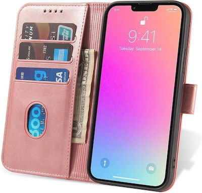 Hurtel Magnet Elegant Synthetic Leather Wallet Pink (iPhone 14 Plus)