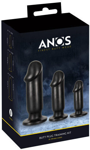 We-Vibe Anos Πρωκτικές Σφήνες Σετ Μαύρες 3τμχ