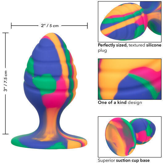 Calexotics Cheeky Swirl Tie-Dye Πρωκτική Σφήνα Medium
