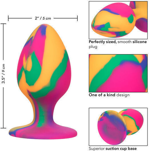 Calexotics Cheeky Tie-Dye Anal Plug Groß