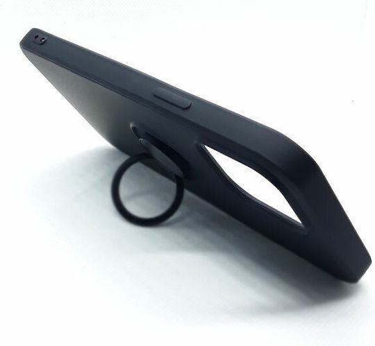 Vennus Ring Back Cover Σιλικόνης Μαύρο (iPhone 13 Pro Max)