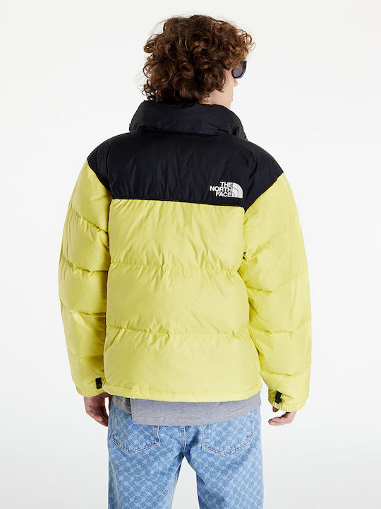 1996 Retro Nuptse Χειμωνιάτικο Μπουφάν Puffer Κίτρινο
