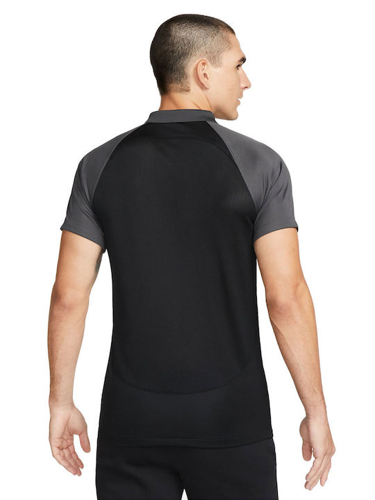 Nike Academy Men's Athletic Short Sleeve Blouse Dri-Fit Polo Black