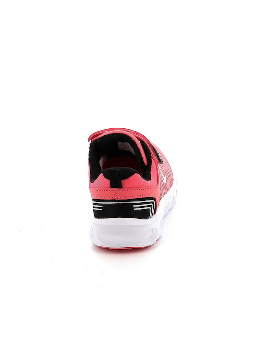 Kids Sports Shoes Running with Hoop & Loop Closure Pink