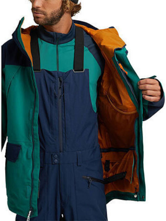 Winter Jacket Hardshell Waterproof and Windproof Green