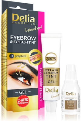 Delia Cosmetics Eyebrow & Eyelash Set de Îngrijire pentru Sprâncene 1.1 Grafit 2x15ml