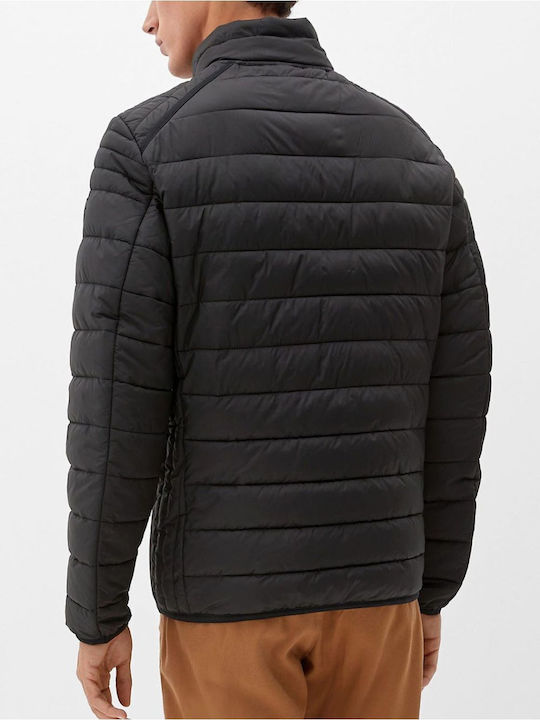 S.Oliver Men's Winter Puffer Jacket Black