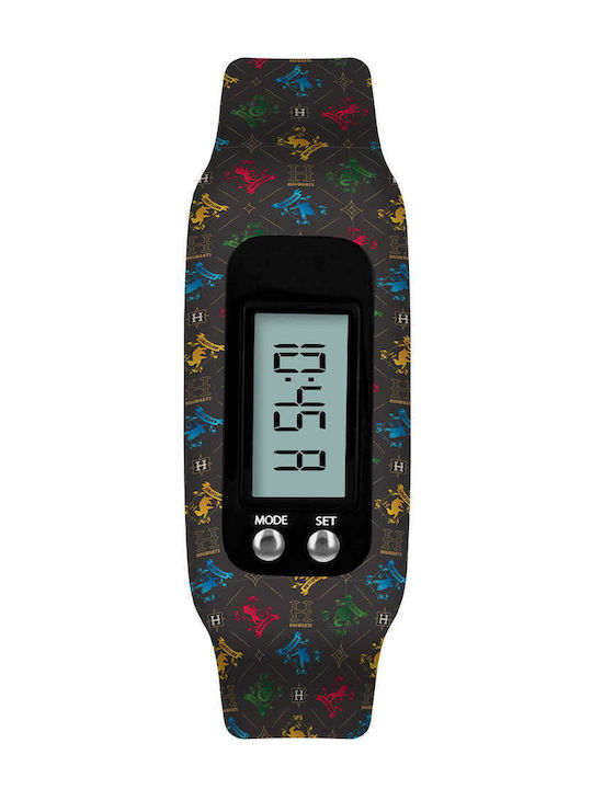 Disney Kids Digital Watch Activity Tracker Harry Potter with Rubber/Plastic Strap Black