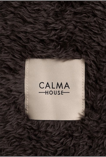 Calma House Κουβέρτα Κούνιας Tedy Μαύρη 120x180εκ.