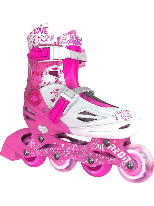 Y-Volution Yvolution Neon Inline / Quad Αυξομειούμενα Rollers Ροζ Παιδικά