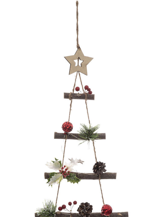 Christmas Decorative Illuminated Wood Tree 120cm Battery