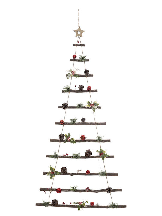 Christmas Decorative Illuminated Wood Tree 120cm Battery