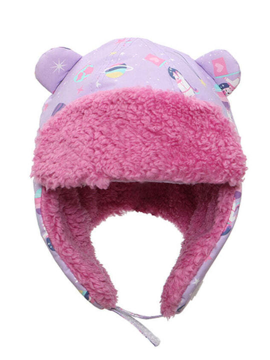 Flapjackkids Kids' Hat Fabric Trapper Unicorn Lilac