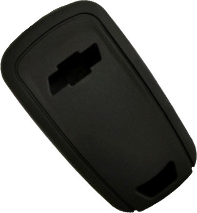 Silicone Car Key Cover Case 05.10.43 with 3 Buttons for Chevrolet Black