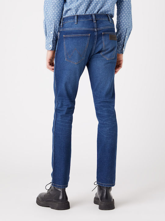 Wrangler Pantaloni de Bărbați din Jean în Croială Slim Albastru marin