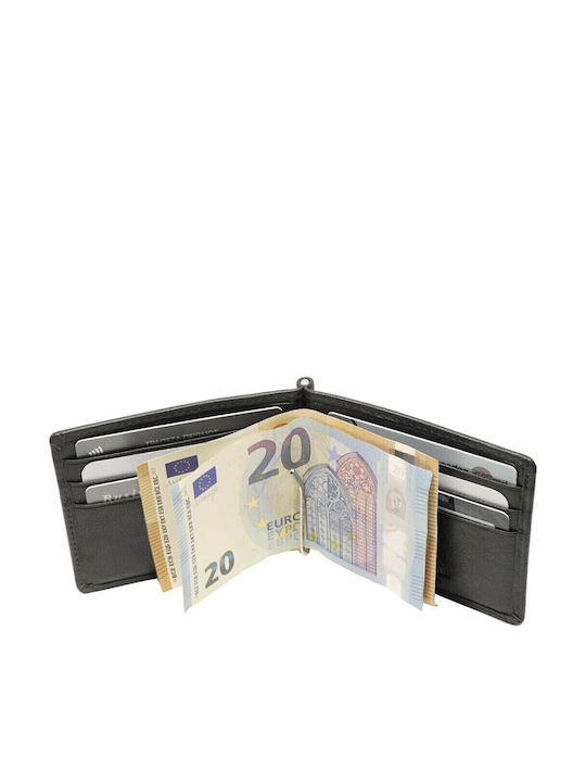 Кожен Мъжки Портфейл С RFID Черен