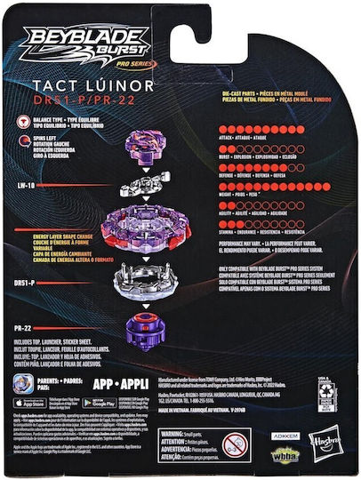 Hasbro Beyblade Tact Luinor pentru 8+ Ani